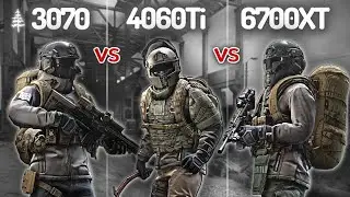 Faceoff e16 \\ 3070 vs 4060Ti vs 6700XT // Escape From Tarkov // Battle of the Mid Range GPUs