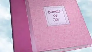 ФУТАЖ АЛЬБОМ НА ХРОМАКЕЕ Baby Album Pink Close Green