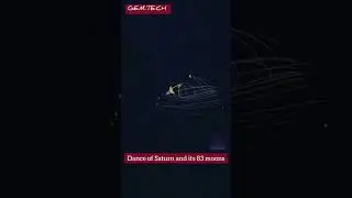 Dance of Saturn and its 83 moons #best_technology #shortvideo #animations #GIS #science #phisics