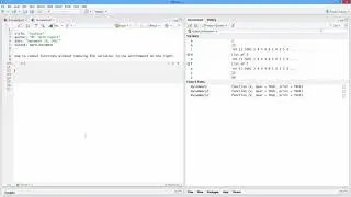 How to Remove Functions Without Removing Variables in Environment in R. [HD]