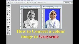 Convert colour image to Grayscale : Adobe Photoshop 7.0