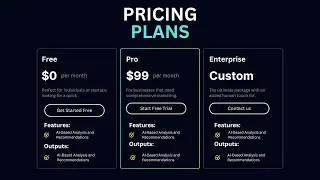 HTML and CSS Tutorial: Create a Responsive Pricing Section using HTML and CSS in 10 Minutes🚀