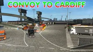 Euro Truck Simulator 2: Convoy to Cardiff, Wales 2020 (ETS2 Multiplayer)