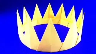 Как сделать корону из бумаги своими руками 👑 Оригами корона. Origami crown