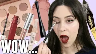 Soft Fall Glam Look || Full Face Testing New Drugstore Makeup