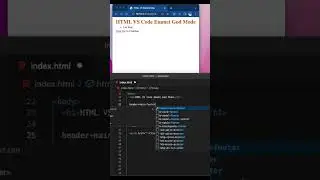 HTML VSCODE Emmet god mode 