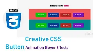 Creative CSS Button Animation  Hover Effects