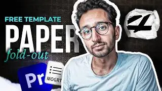 Ali Abdaal Paper Fold Animation in  Premiere Pro |  FREE  Template