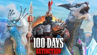 I Spent 100 Days In Ark Survival Ascended - Extinction