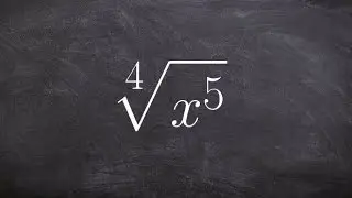 How to simplify the fourth root of a variable to the 5th power