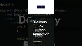 Button Delivery Box Animation Effect: Enhance Your Website's Interactivity! #shorts #cssanimation