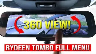 Tombo 360X Mirror Dash Cam Best Settings! (Rydeen 360View)