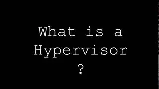 KVM | What is a Hypervisor ?