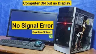 computer on but no display on screen | no signal in monitor | Cpu turn on no display | Pc Solution