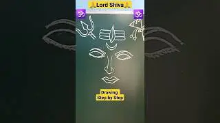 Easy Lord Shiva Drawing 🙏 🕉#shorts #drawing #shiv   #trending #easydrawing