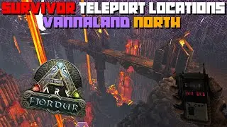 ARK: Fjordur | Vannaland North TELEPORT Locations (SNOW BIOME) Find POI, Resources & Creatures!