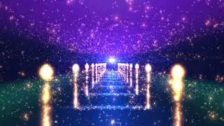 4K Colorful Stars Hallway 🌟 Glowing Carpet 🌟 Moving Background_(sma Effects)