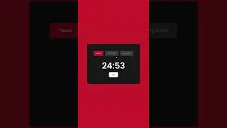 Pomodoro Timer | Javascript Project #javascriptproject