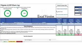 Virginia LCSW Clinical Hours Tracker