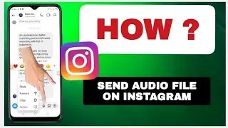 How To Send Audio File On Instagram