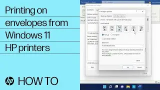 How to print on envelopes from Windows 11 | HP printers | HP Support