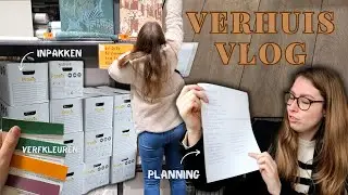 EERSTE VERHUISVLOG!🏠📦 Inpakken, laminaat uitzoeken & planning maken!✏️ | Verhuisvlog #1