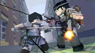 Levi vs kenny Squad - Minecraft Animation