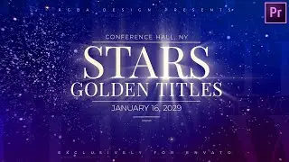 Stars Titles for Premiere Pro | MOGRT
