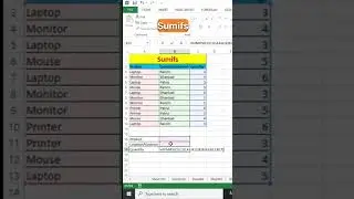 Use of sumifs 