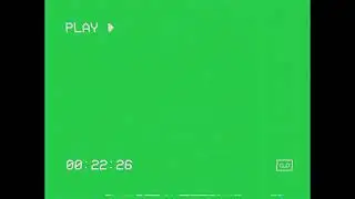 VHS Overlay Green screen | For Editing | Square Box