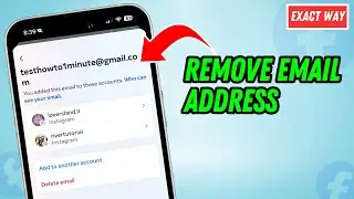 How To Remove Email Address From Facebook 2024 [PC+Mobile]