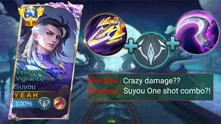 GLOBAL SUYOU 100% PERFECT BUILD ONE SHOT & EMBLEM SUYOU 2024! (SUPER INSTENSE COMBO) - SUYOU MLBB