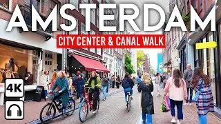 AMSTERDAM, Netherlands 🇳🇱 Canals, Bikes, and Charm | 4K Walking Tour