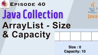 ArrayList Size Capacity | ArrayList In Java | List | Collection Framework In java