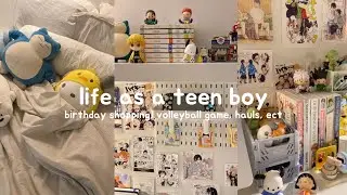 life as a teen boy !!  birthday shopping, volleyball game, hauls, ect