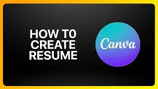 How To Create Resume On Canva Tutorial