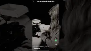 Taylor Swift - The Tortured Poets Department - Spotify release week video, lyrics reveal