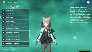 LYNETTE ALL VOICE LINES (ENGLISH)