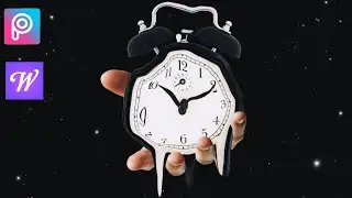 Melting Clock Surrealism | Picsart Photo Editing Tutorial | Live Photo Tutorial With Werble App.