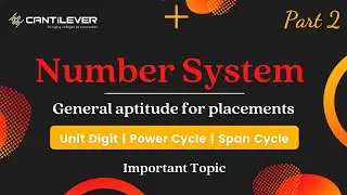 Introduction to Number System part 2 | Best concept explanation | Aptitude section | unit digit