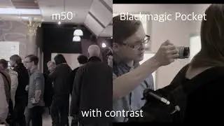 Blackmagic Pocket cinema camera 4k VS Canon m50 4k noise test