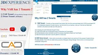 Why VAR has 2 Tenants | 3DEXPERIENCE Tenant