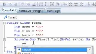 Visual basic 2008 - Timer (Seconds)