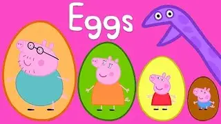 Peppa Pig Surprise Eggs | Learning for Kids