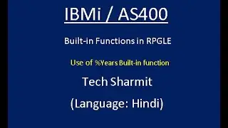 IBMi (AS400) - %Years Built-in function in 