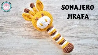 🦒APRENDE A TEJER ESTE SONAJERO DE JIRAFA 🦒 - FÁCIL - CROCHET🦒🦒