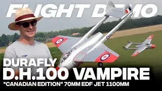 Flight Demo - Durafly D.H.100 Vampire V2, 70mm EDF Jet.