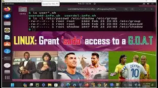 LINUX: Grant ‘sudo’ access to a G.O.A.T