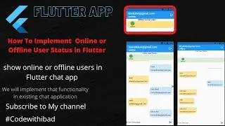 How to Show Online & Offline Status of Users in Flutter || flutter online & offline user status