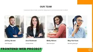 How to make Team Page Using HTML CSS with source code